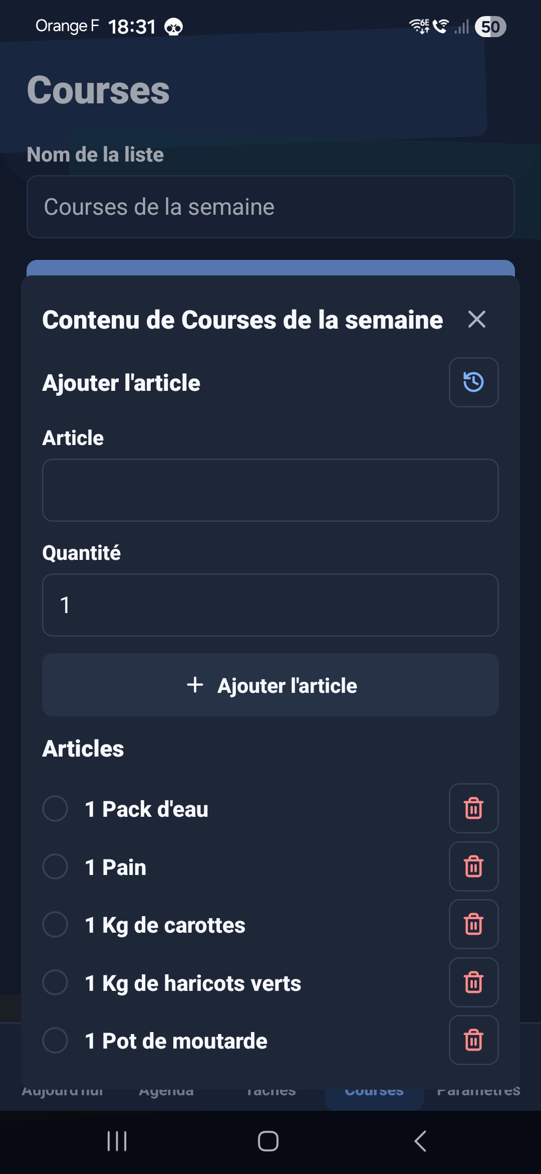 Mode courses